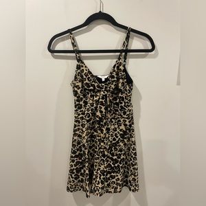 Cheetah Print Romper